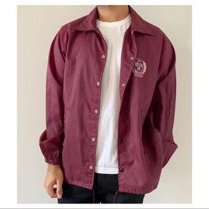 Maroon Harvard Coach/Skate Jacket, Size L